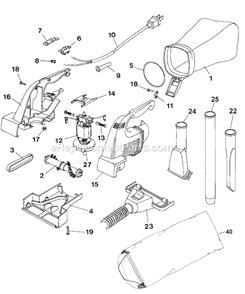 Part Location Diagram of 283260-00 DeWALT Switch